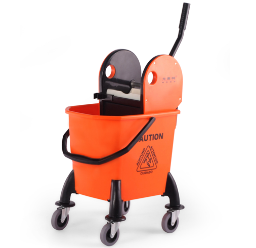 mop bucket single downpress wringer 26l