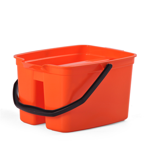 bucket double compartment